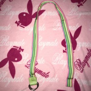 Pink rainbow Y2K belt